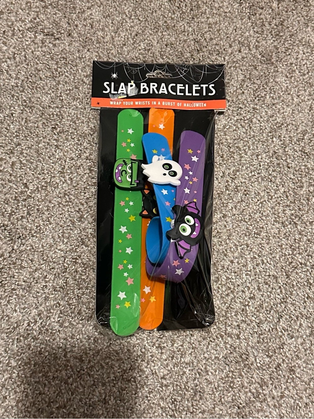 Kids Halloween Slap Bracelets Set